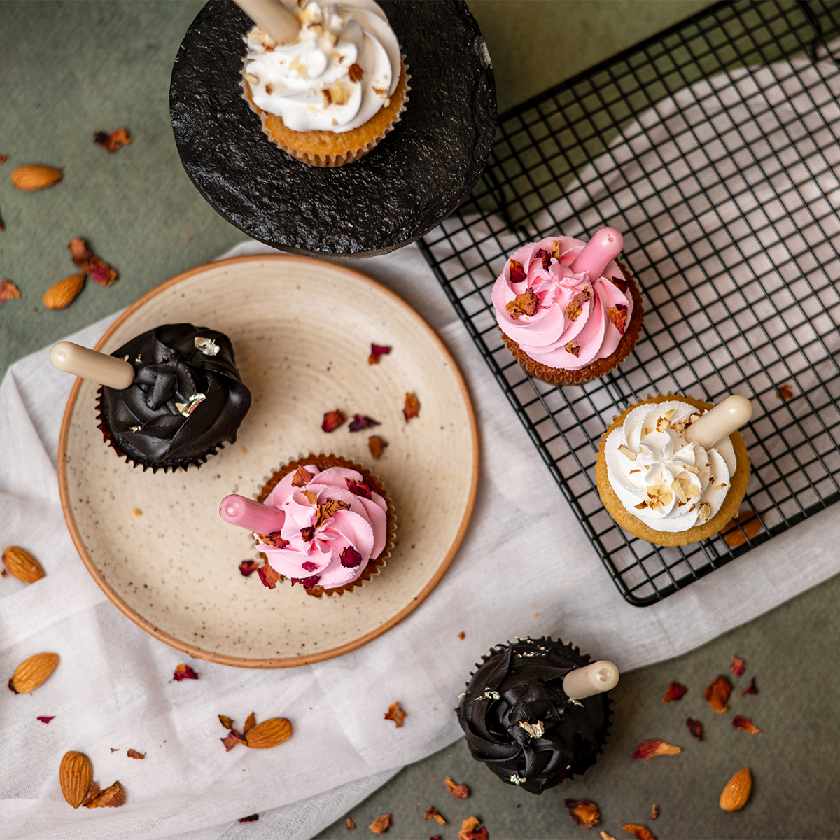 Holi Assorted Desi Fusion Cupcakes (box of 6)