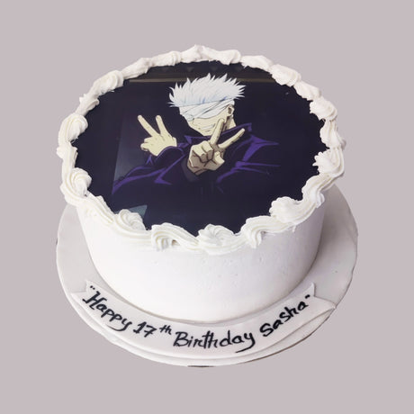 Edible Print Gojo cake - Crave by Leena