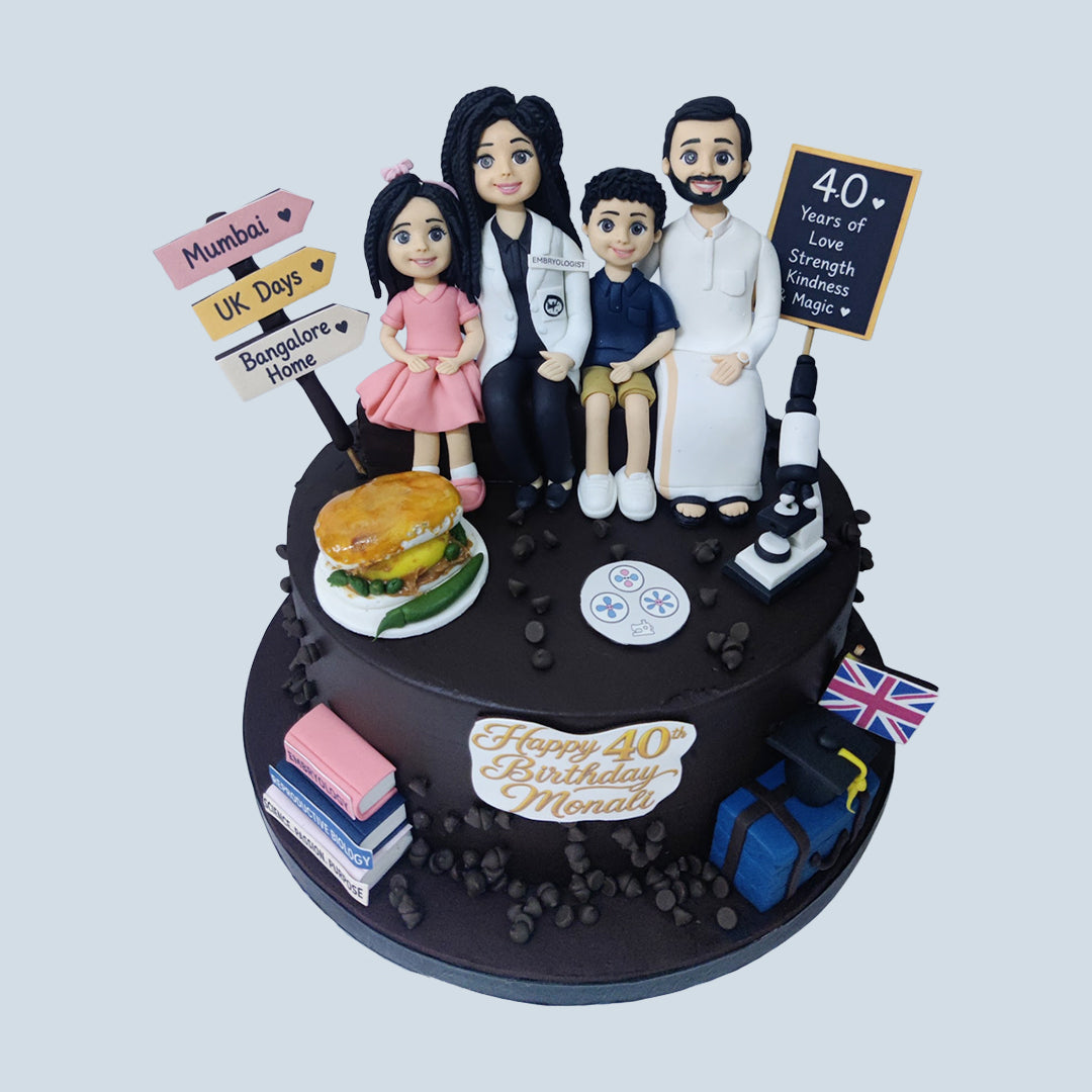 Family's Joy Theme Cake