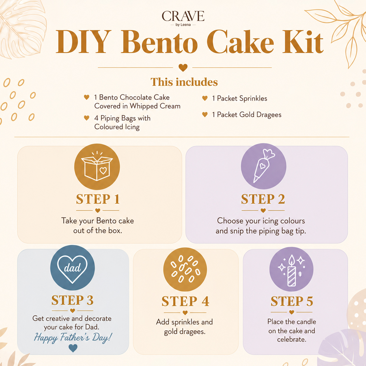⁠DIY Bento Cake Kit