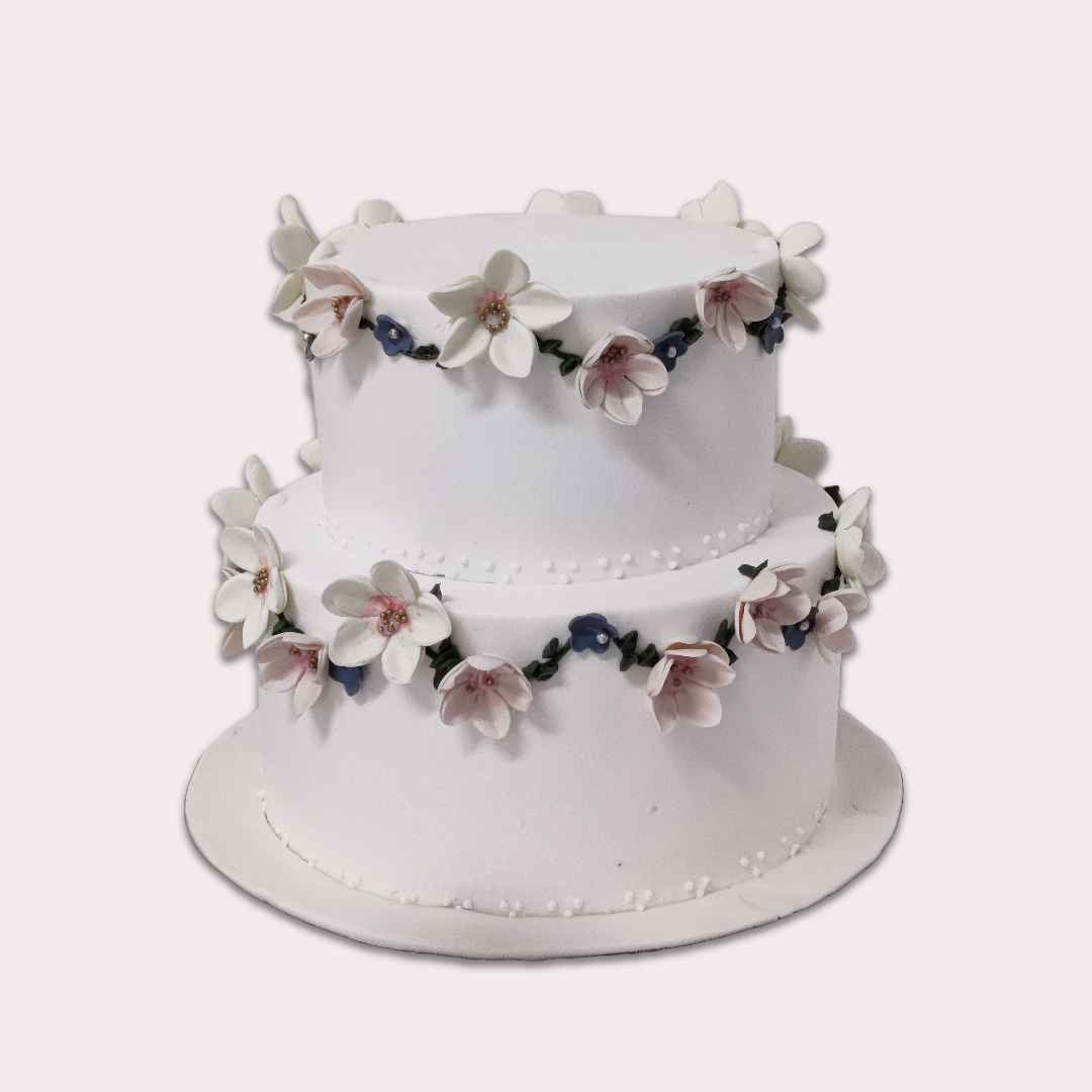Floral Wreath Cake - Crave by Leena