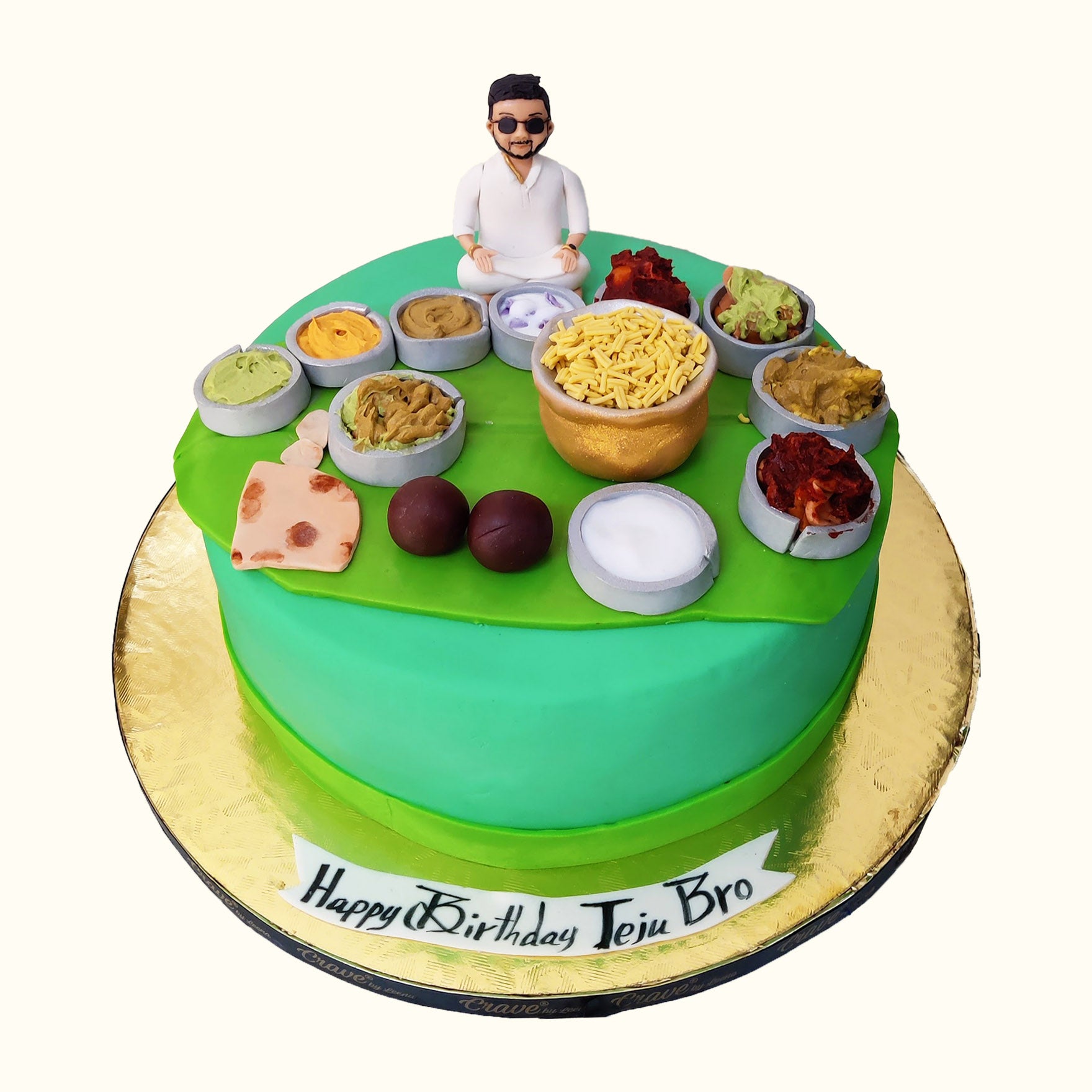 A Man Enjoying His Food cake - Crave by Leena