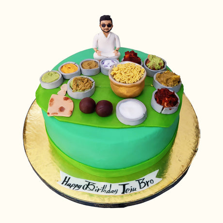 A Man Enjoying His Food cake - Crave by Leena