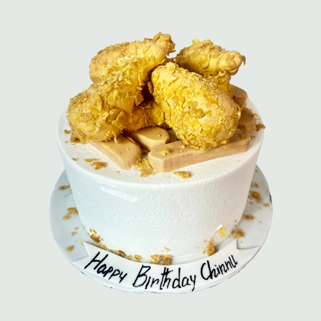Fried chicken on the cake - Crave by Leena