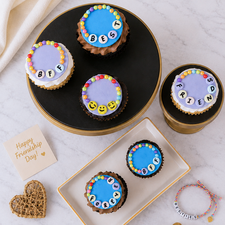 Assorted Friendship Band Cupcakes (box of 6)