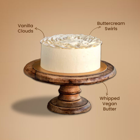 Gluten-Free White Beauty Vanilla Cake - Crave by Leena