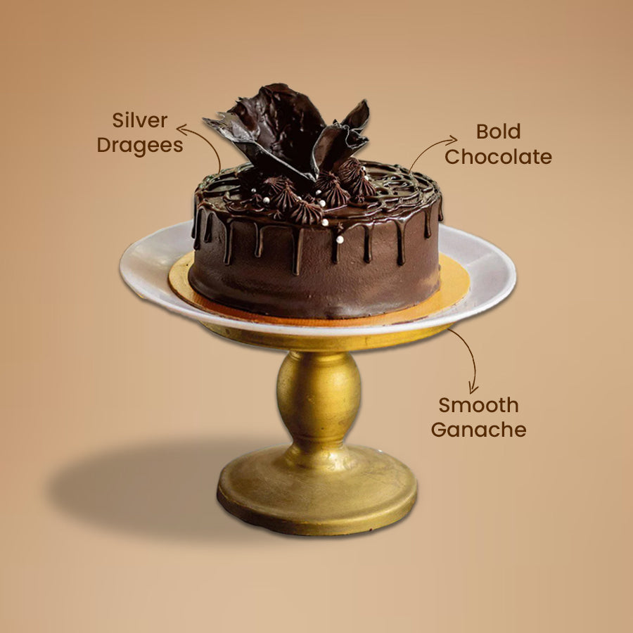 Gluten-Free Vanilla Choco Noir Cake - Crave by Leena