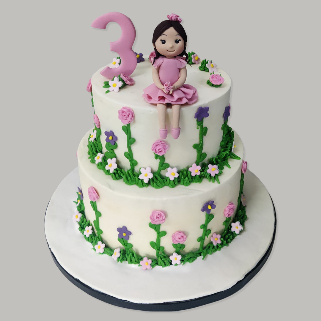 Girl in Meadow Cake