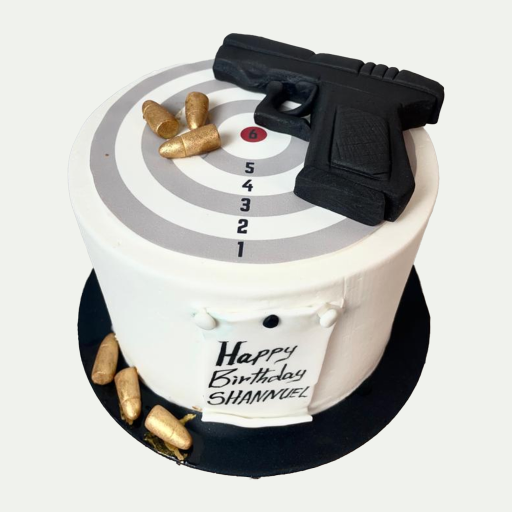 Chicken Gun - No Gun birthday cake - Decorated Cake by - CakesDecor