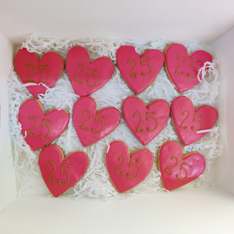 Heart Shape Birthday Cookies - Crave by Leena