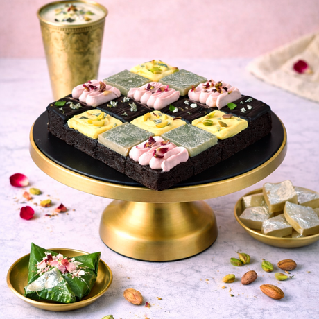 Holi Special Desi Assorted Brownies (700g) - Crave by Leena