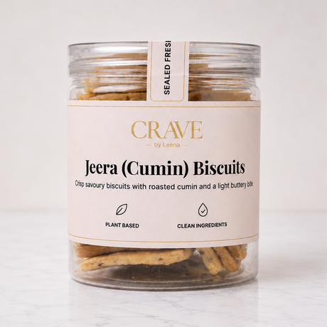 Savoury Jeera (Cumin) Biscuits (approx. 200g)
