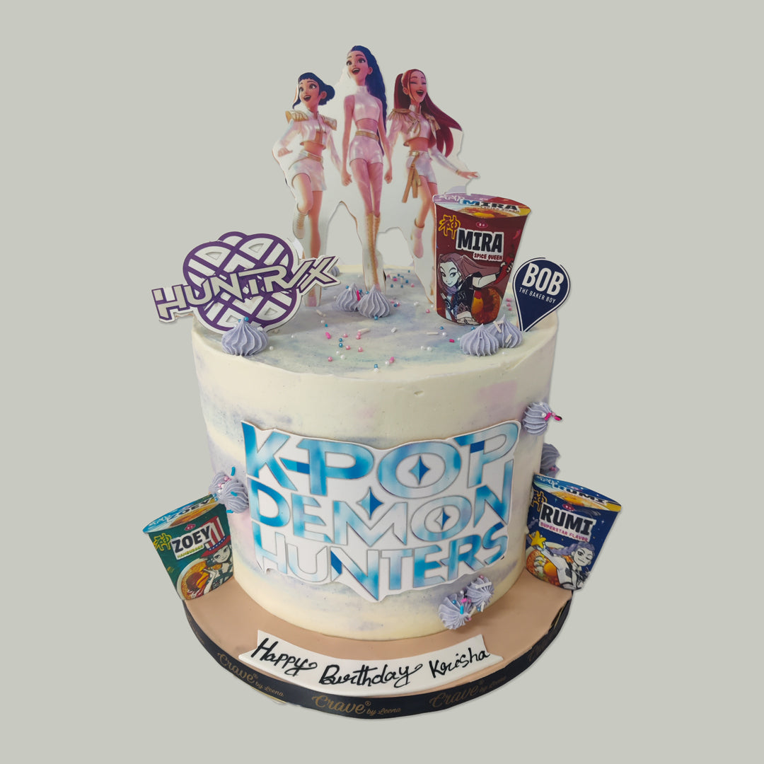 K-Pop Demon Hunter Theme Cake - Crave by Leena