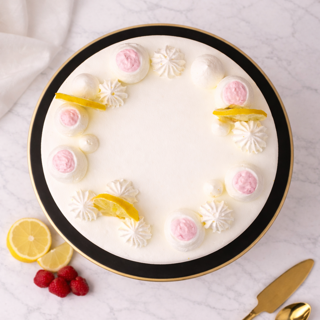 Lemon Raspberry Cake - Crave by Leena