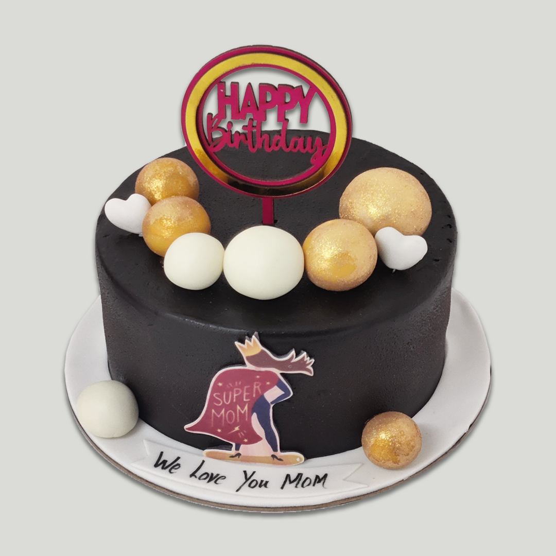 Love You Super Mom with Birthday Topper - Crave by Leena