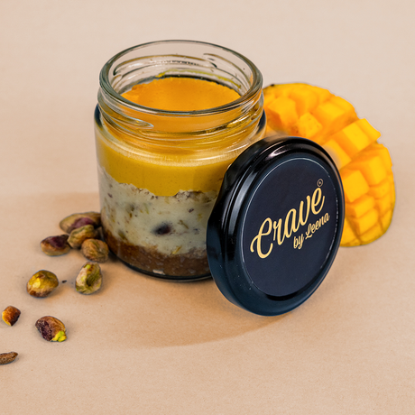 Mango Pistachio Cheesecake Jar (125g) - Crave by Leena
