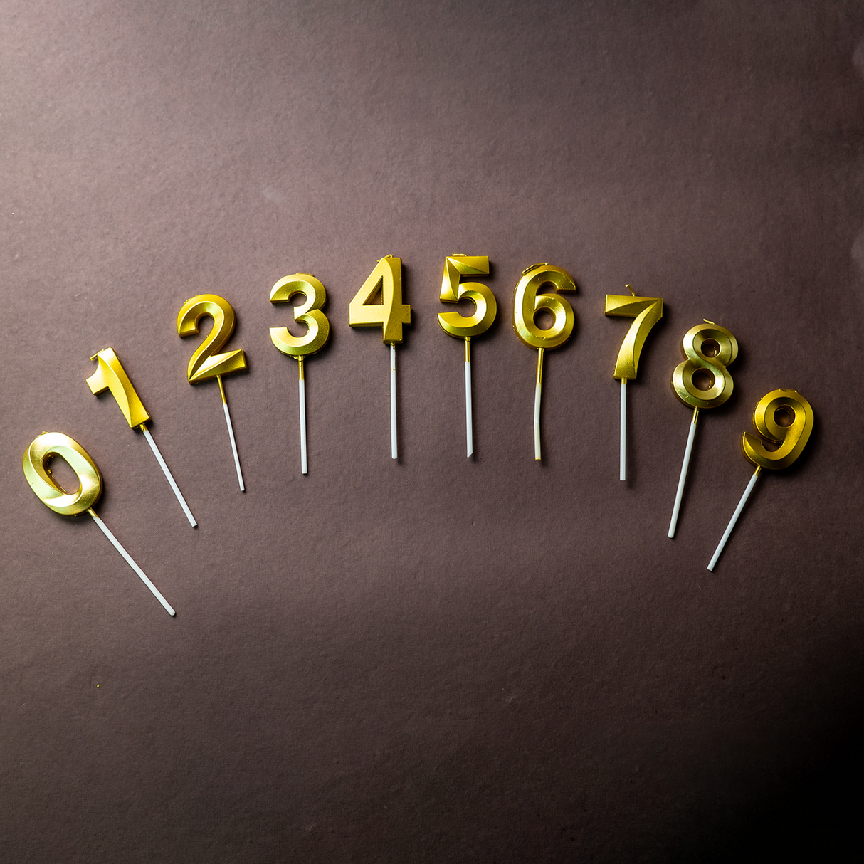 Metallic Gold Number Candles - Crave by Leena