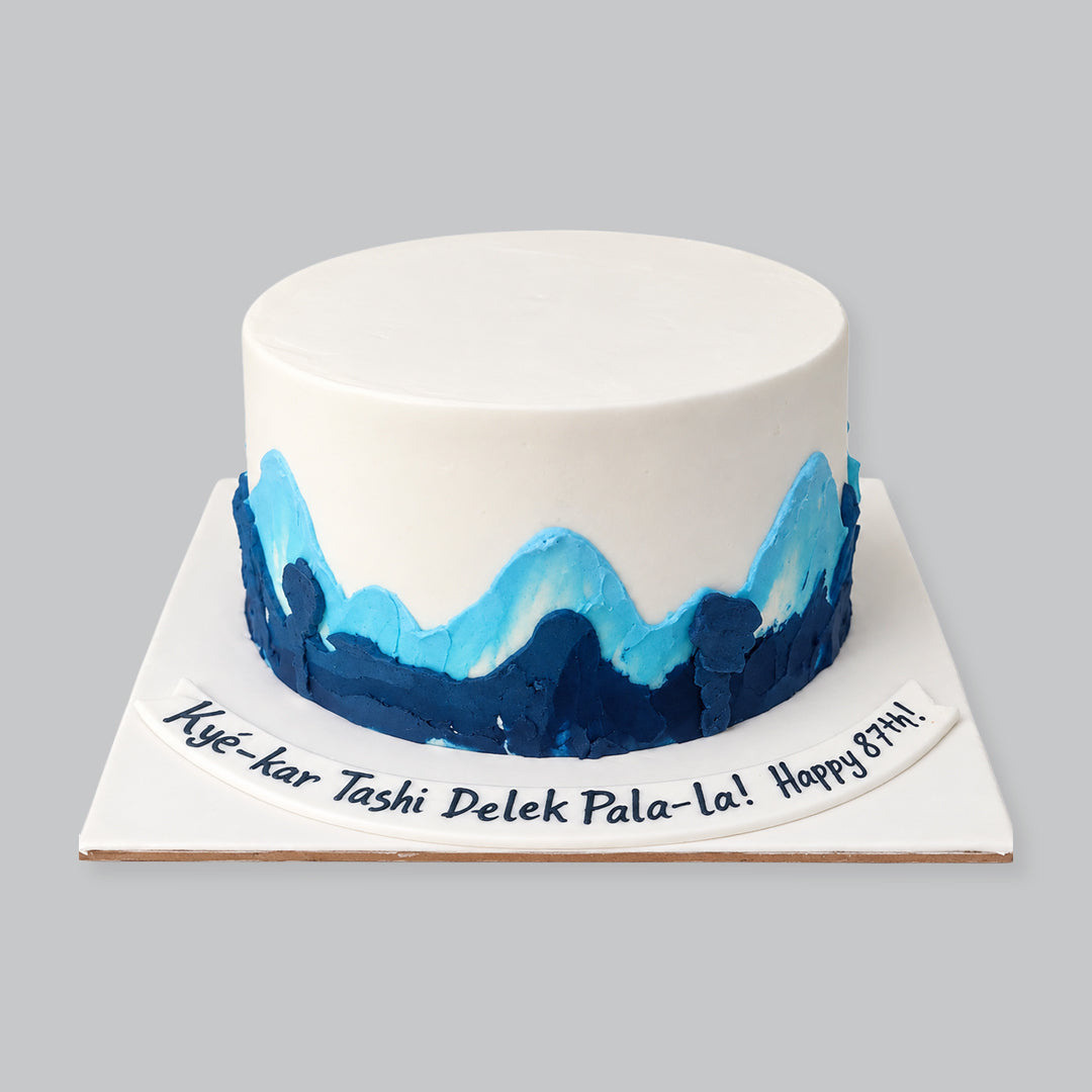 Mountain Range Theme Cake