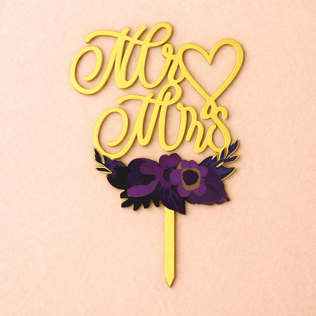 Romantic Celebration Cake Toppers - Crave by Leena