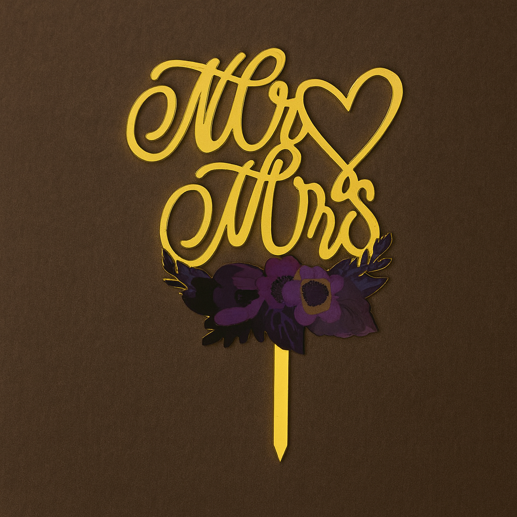 Romantic Celebration Cake Toppers