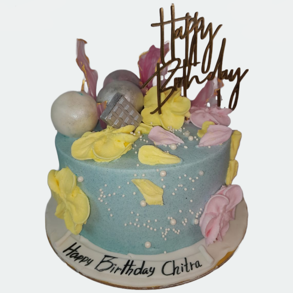 pastel elegant theme cake - Crave by Leena