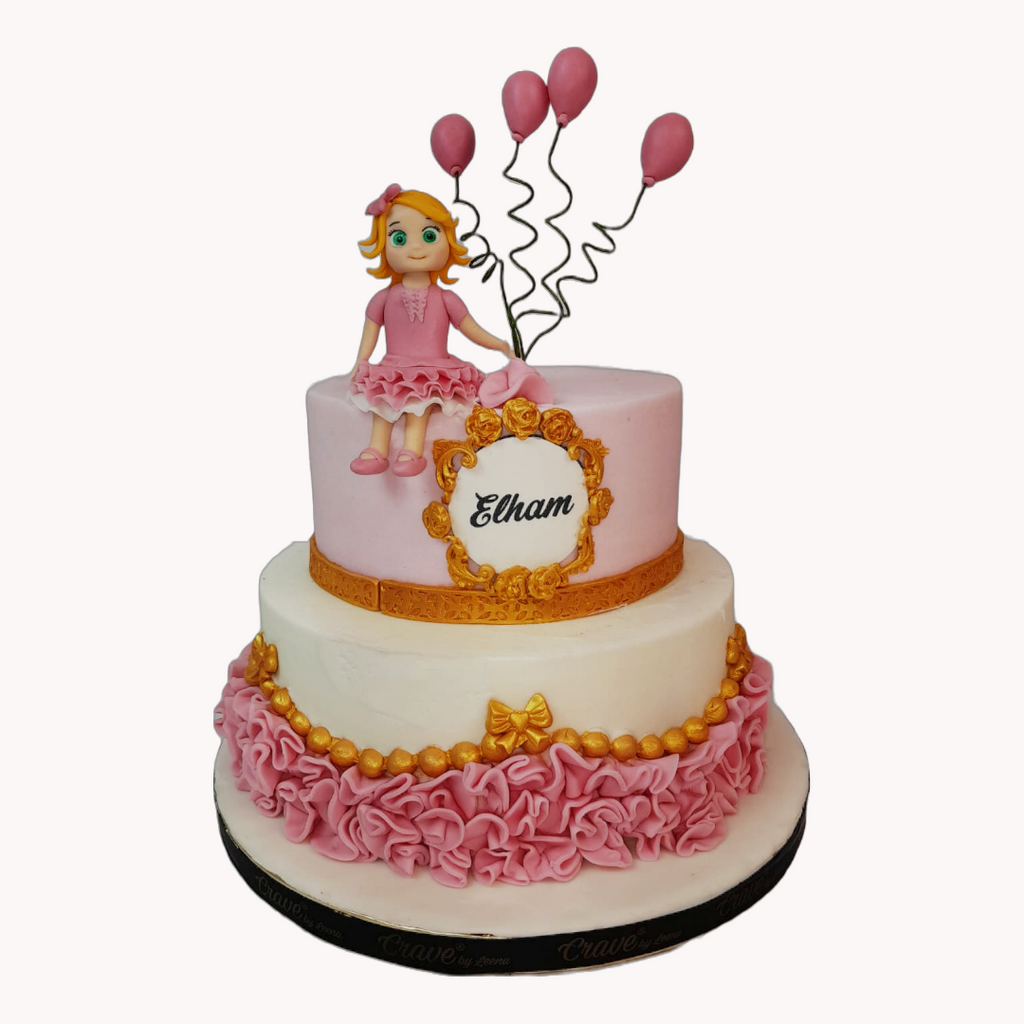 Cute little doll theme cake - Crave by Leena