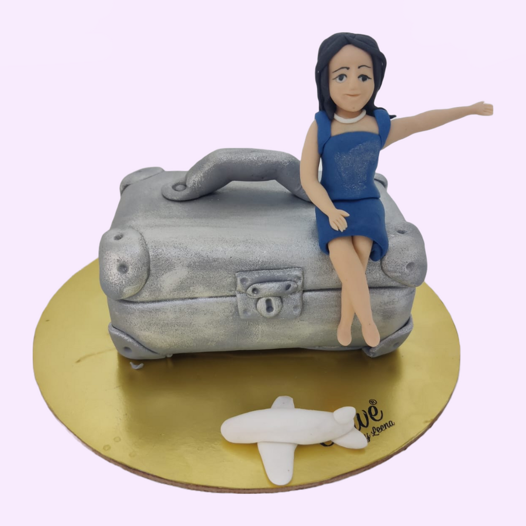 Girl on Suitcase topper - Crave by Leena