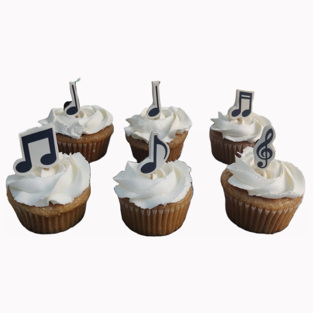 Music Cupcakes (Box of 6) - Crave by Leena