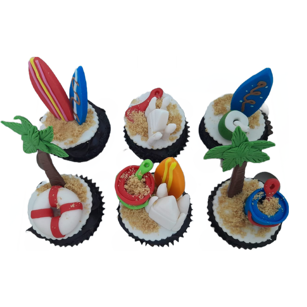 Beach Love cupcakes (Box of 6 ) - Crave by Leena