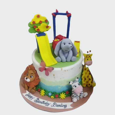 Cute Animals in Play ground - Crave by Leena