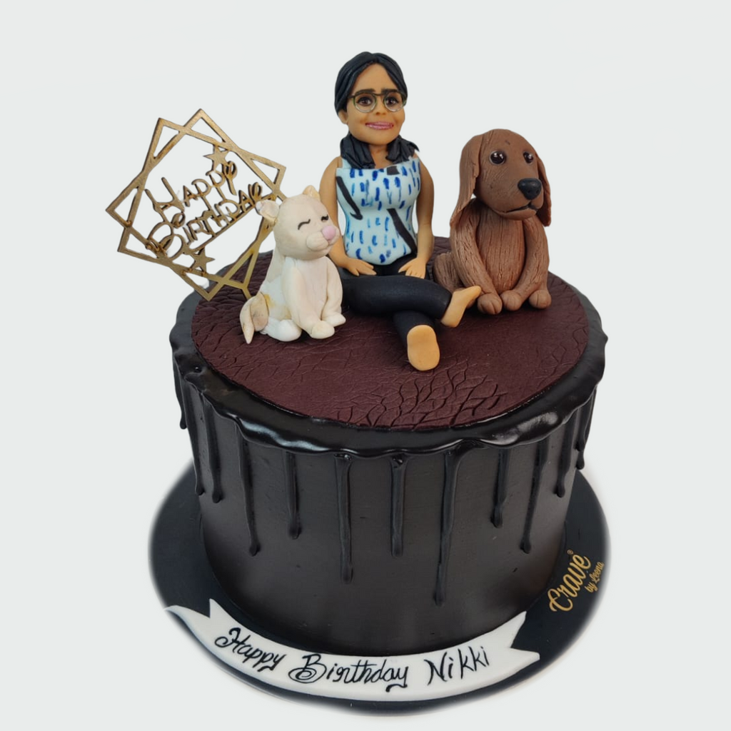 Pets Love Drip cake - Crave by Leena