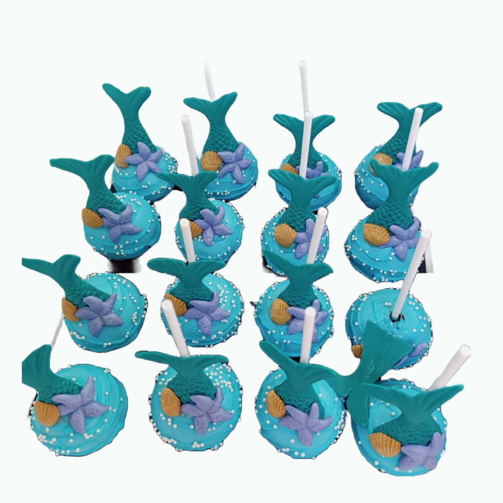 Mermaid cake pops - Crave by Leena