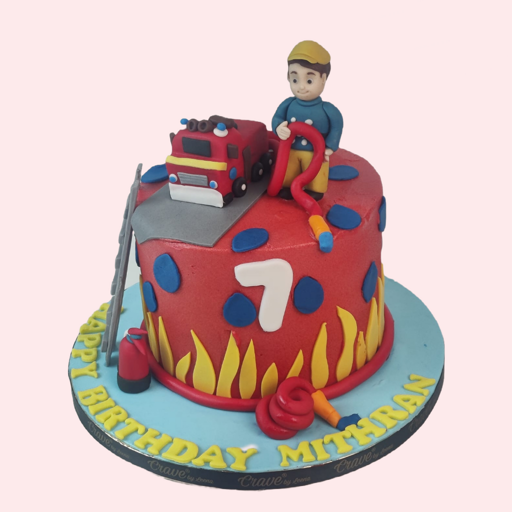 Fire truck cake - Crave by Leena