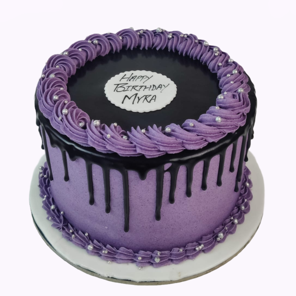 Purple cake with Drip - Crave by Leena