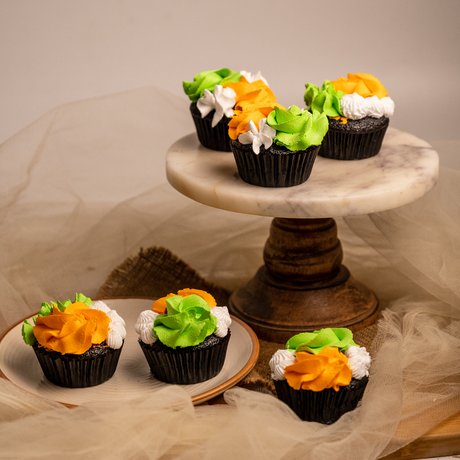 Indian Tricolour Cupcake - Crave by Leena