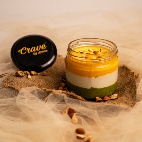Pistachio Saffron Tiranga Jar - Crave by Leena