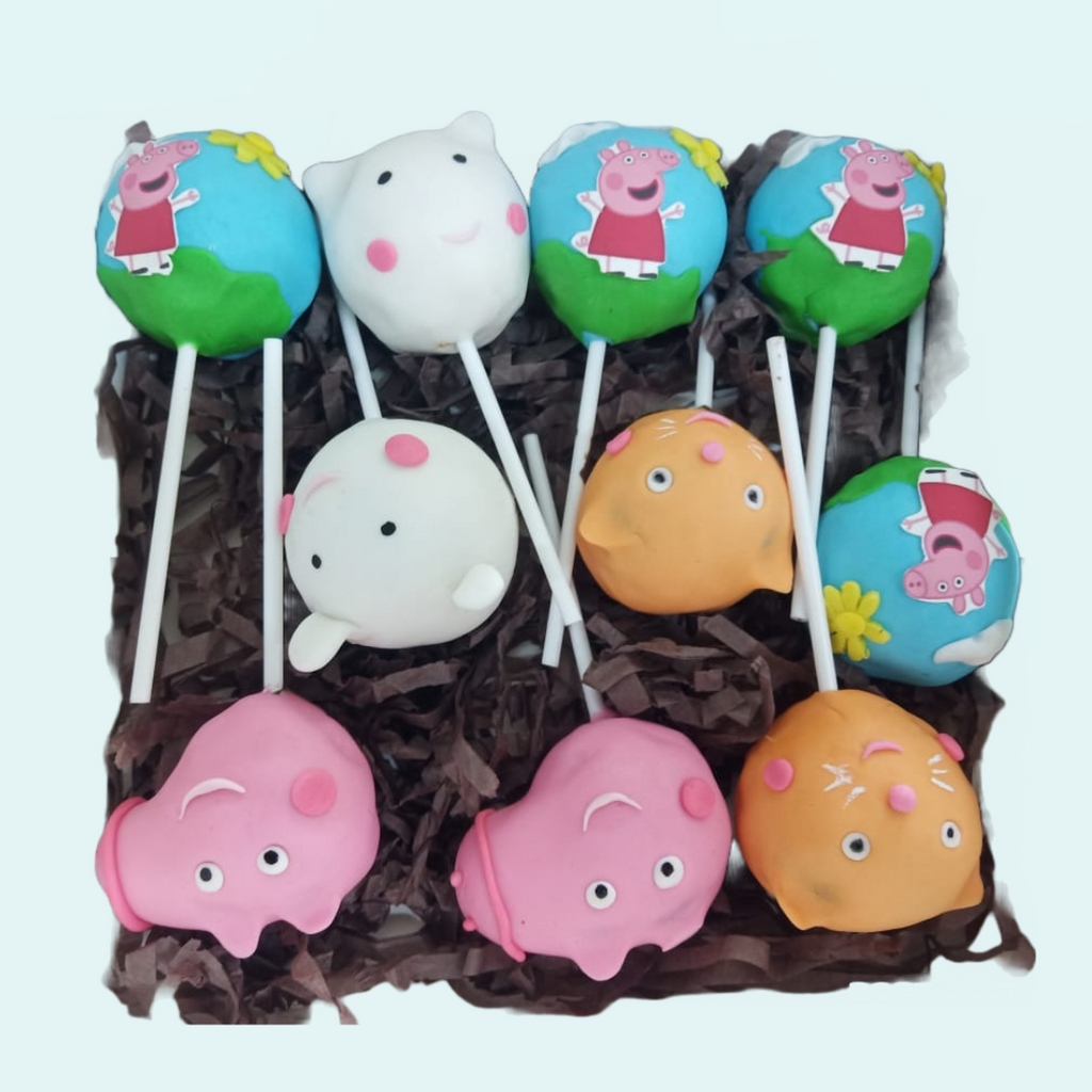 Happy Peppa(A box of 10 Cakepops ) - Crave by Leena