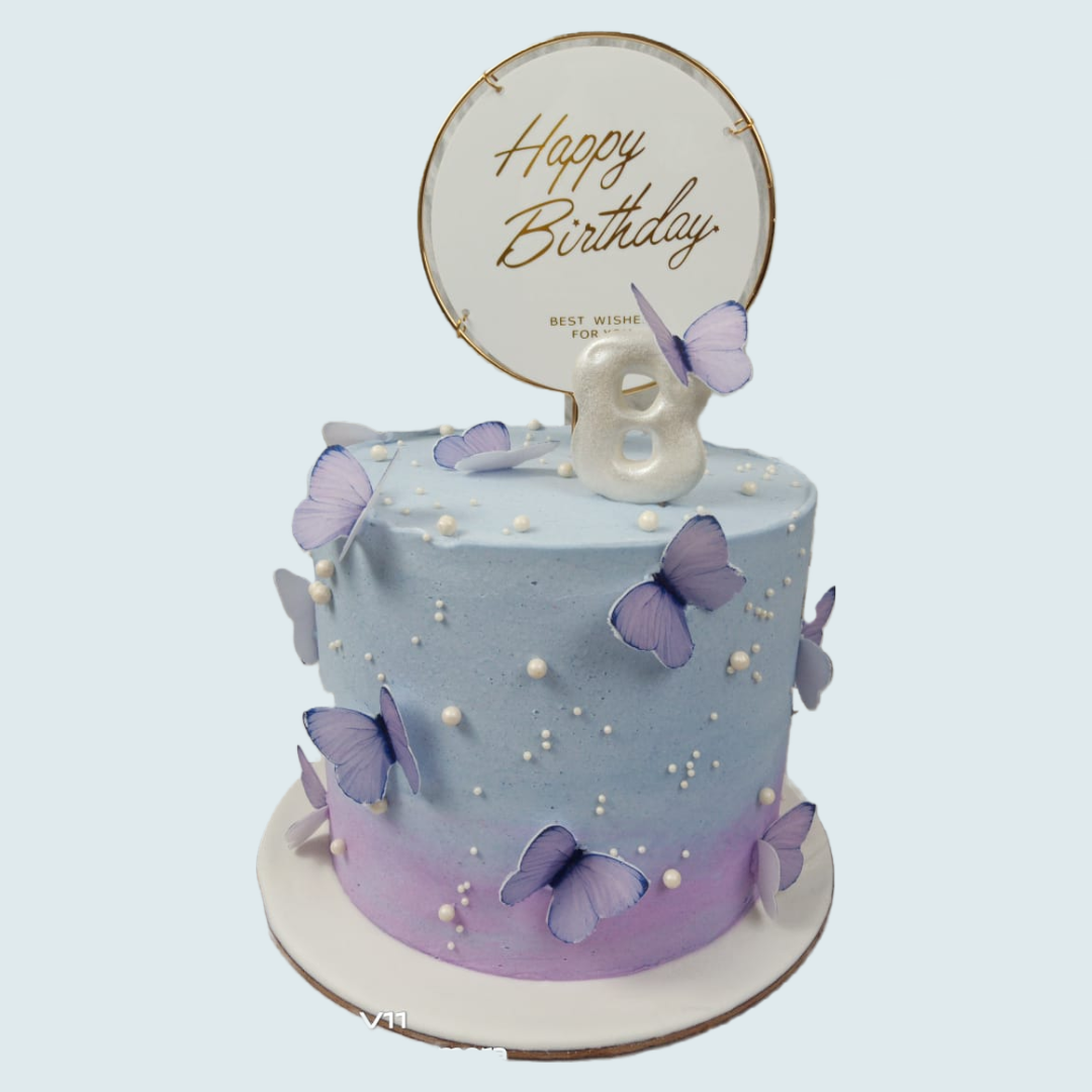 butterfly theme cake - Crave by Leena