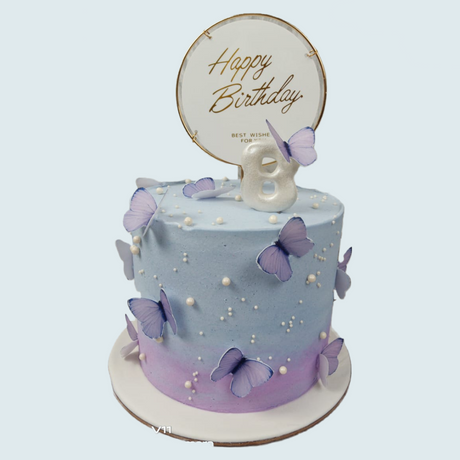butterfly theme cake - Crave by Leena