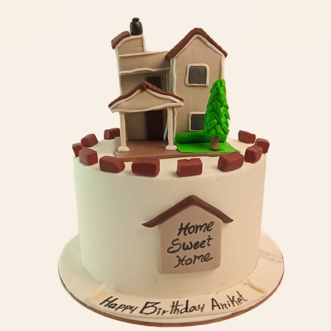 Home Sweet Home Cake | bakehoney.com