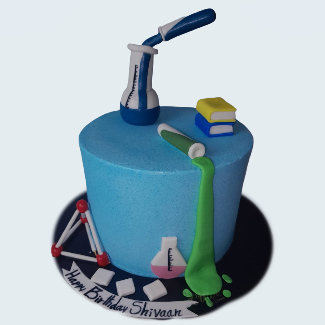 Test tube on cake - Crave by Leena