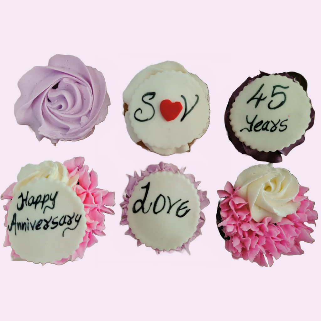 Anniversary Cupcake(A box of 6) - Crave by Leena