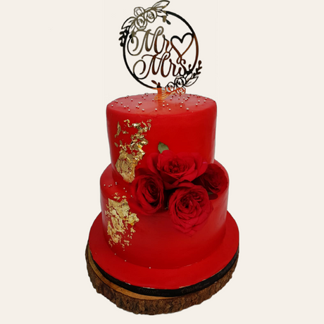Royal in Red, with topper - Crave by Leena