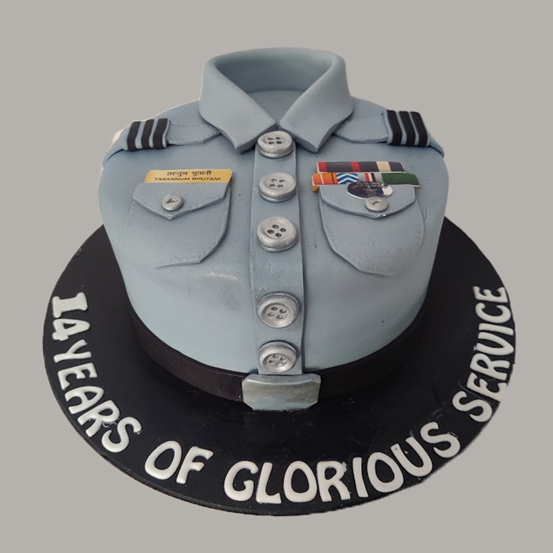 New Uniform Badge Cake - Crave by Leena