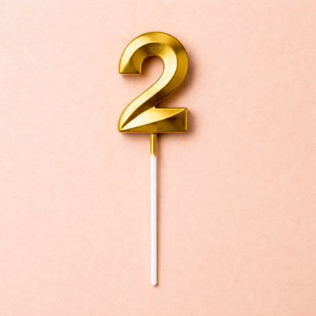 Metallic Gold Number Candles - Crave by Leena