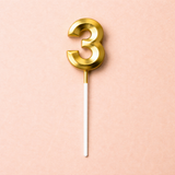 Metallic Gold Number Candles - Crave by Leena