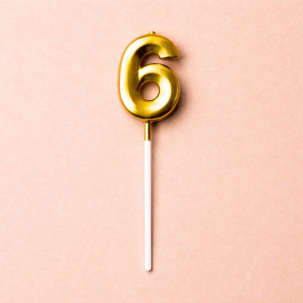 Metallic Gold Number Candles - Crave by Leena