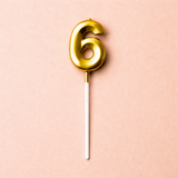 Metallic Gold Number Candles - Crave by Leena