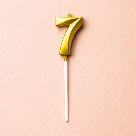 Metallic Gold Number Candles - Crave by Leena