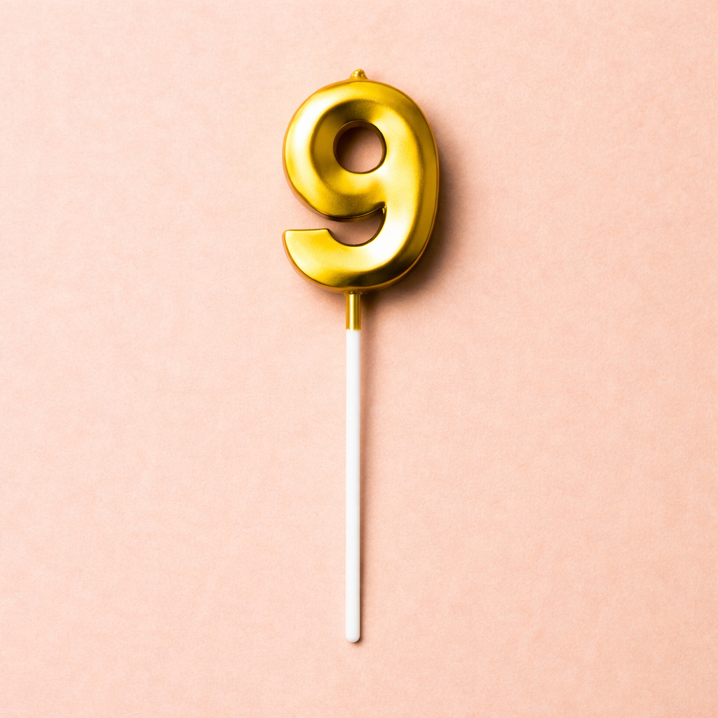 Metallic Gold Number Candles - Crave by Leena
